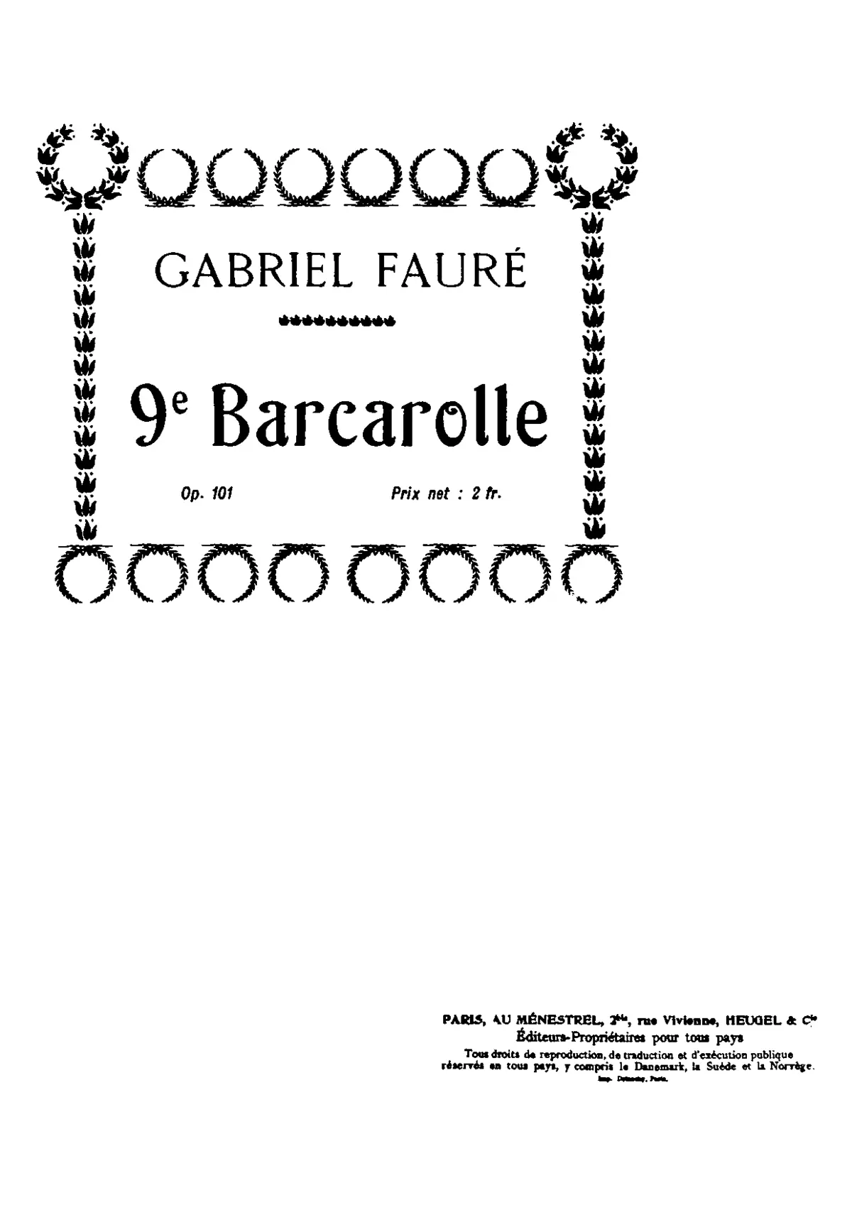 Barcarolle No.9 - Page 1