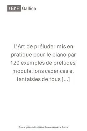 L'Art de Préluder