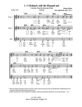 O Heiland, reiß die Himmel auf