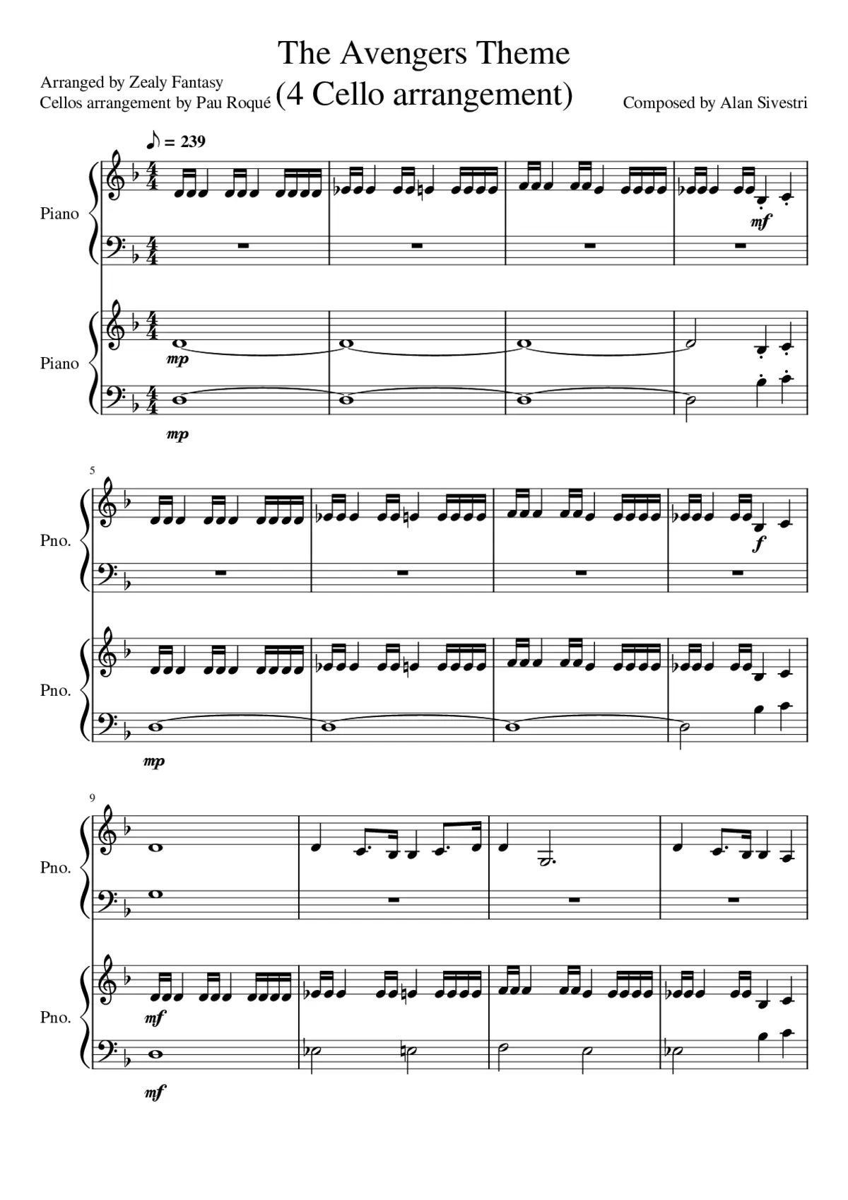 The Avengers Main Theme - Page 1