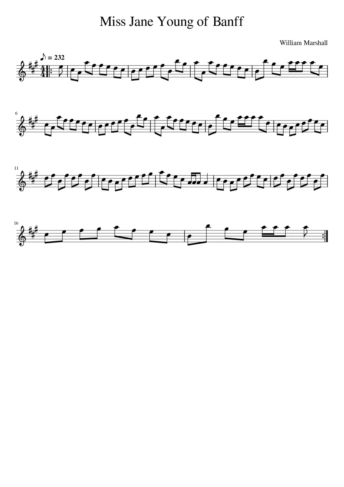 Miss Jane Young of Banff - Page 1