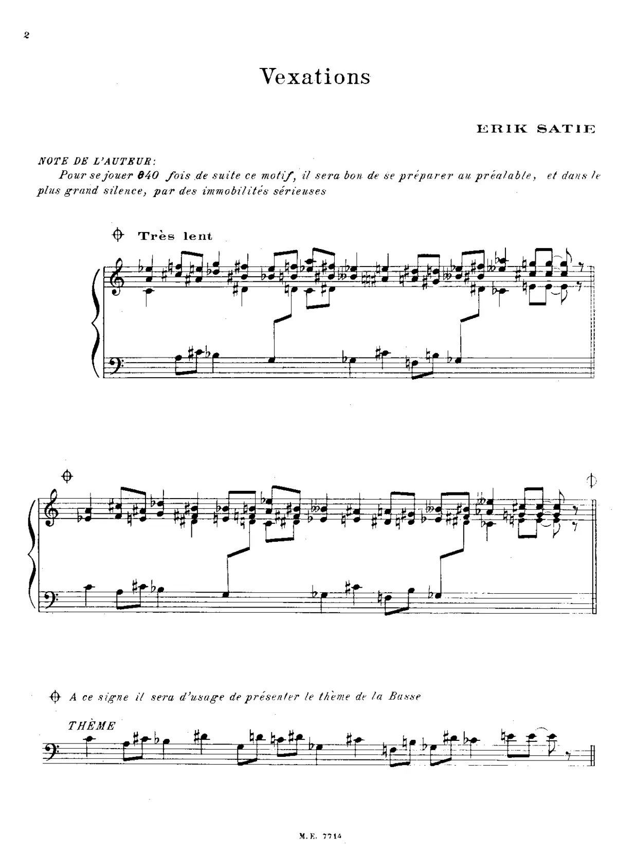Vexations - Page 1