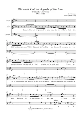 Ein zartes Kind hat nirgends größ're Lust