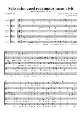 Scio enim quod redemptor