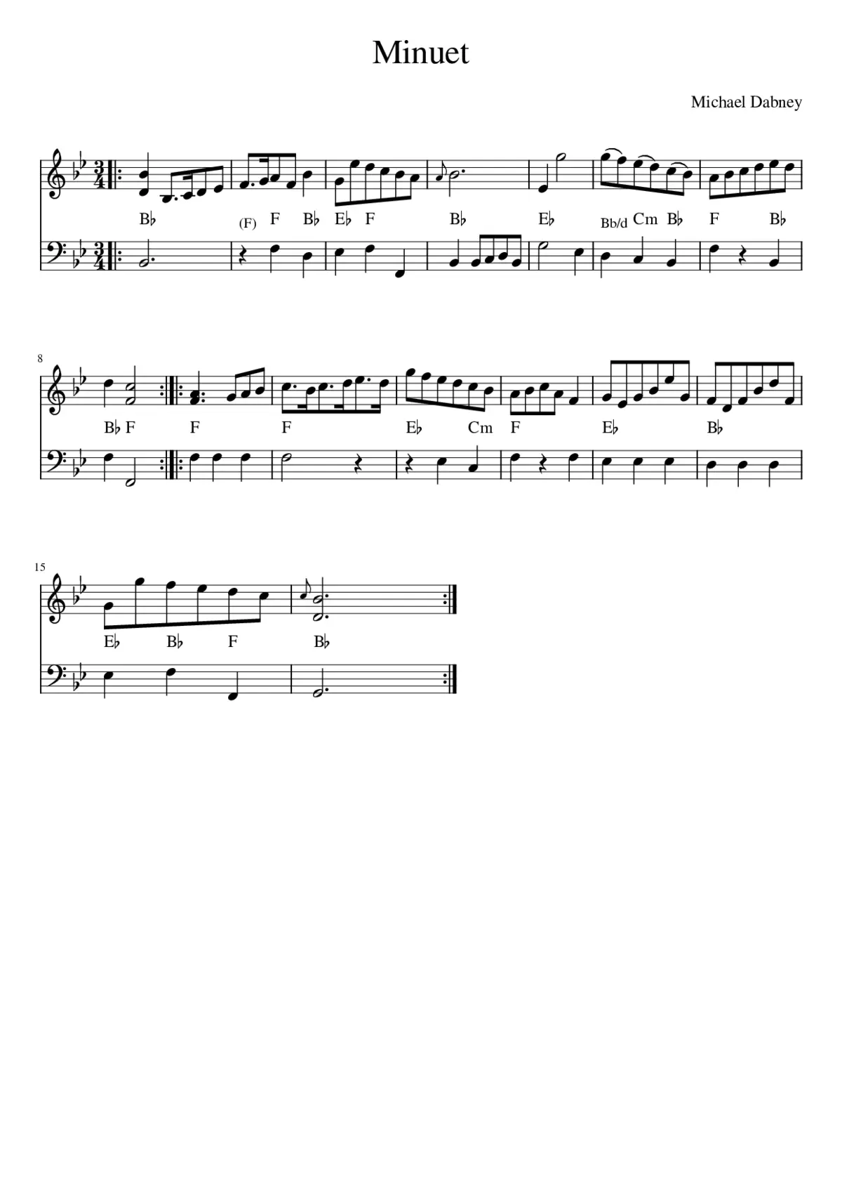 Minuet - Page 1