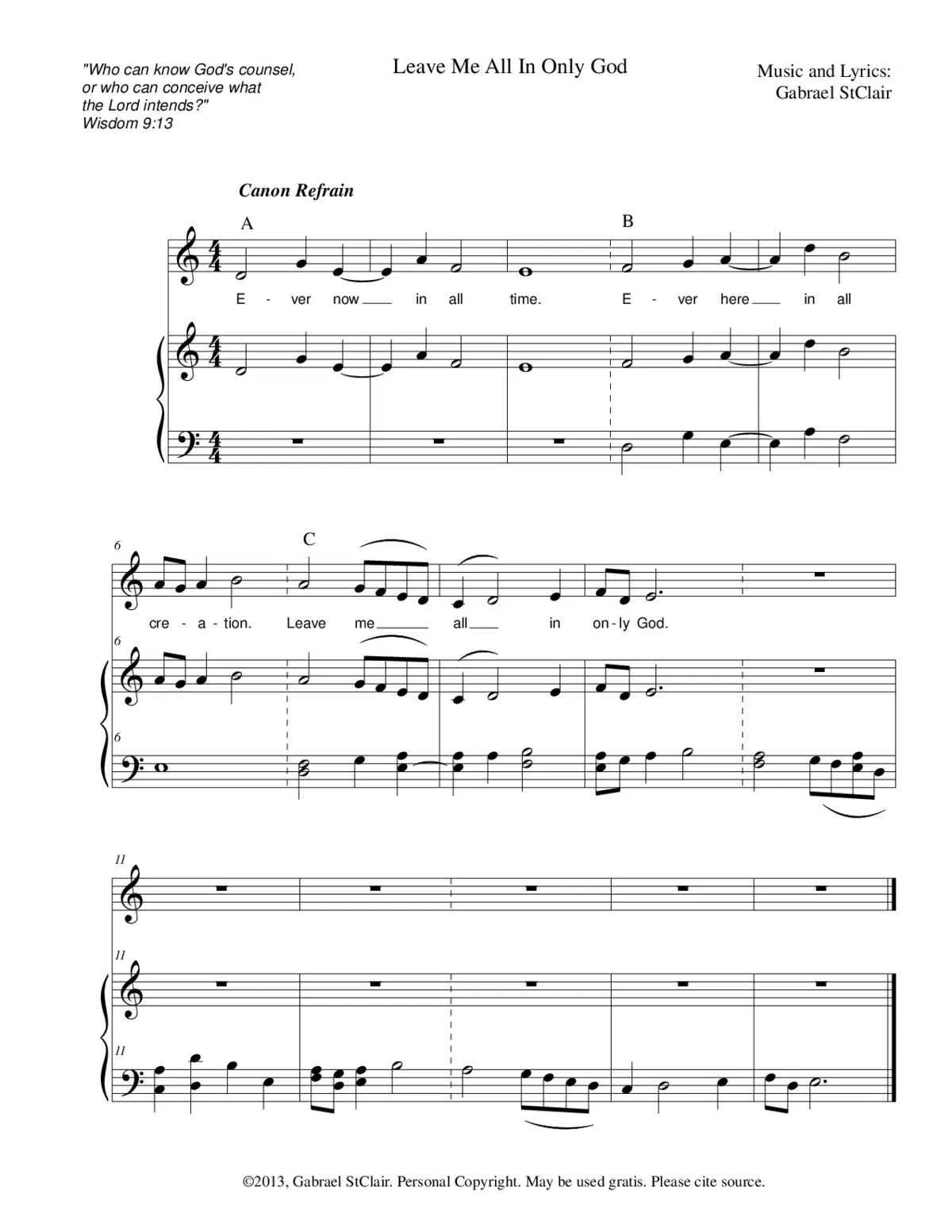 Leave me all in only God - Page 1