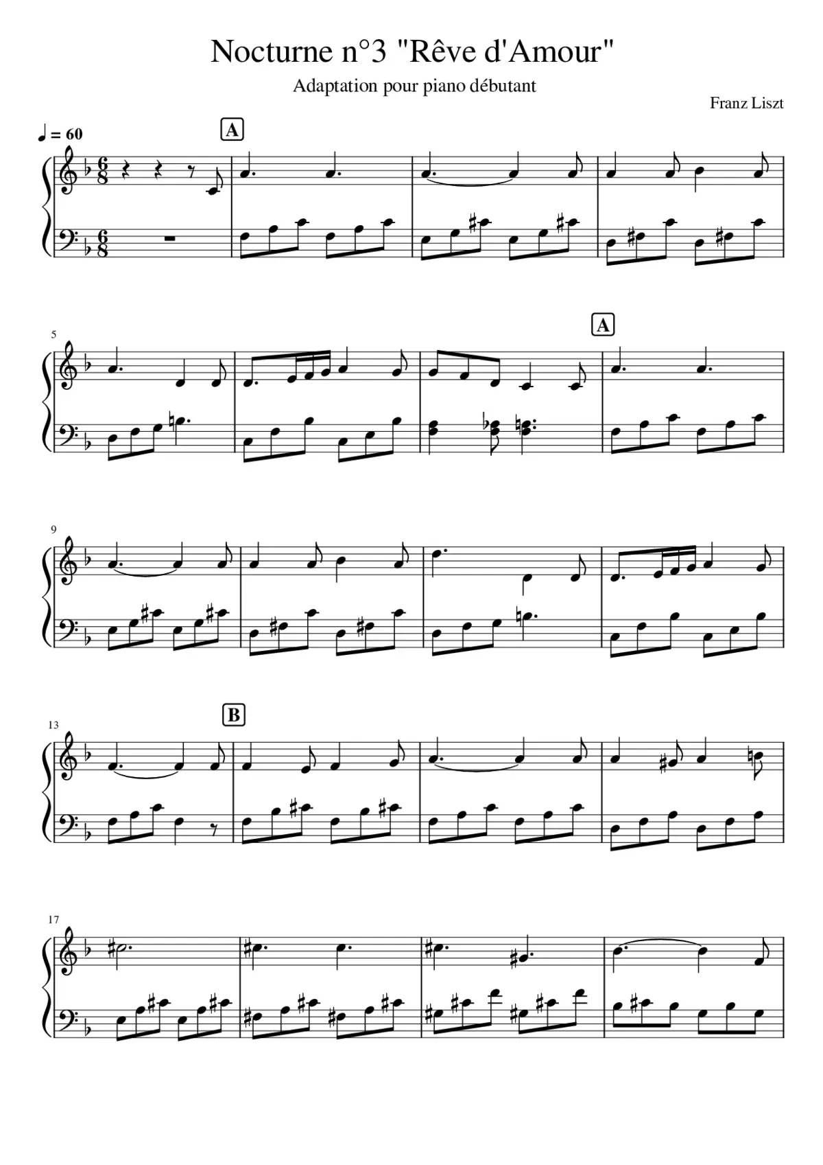 Liebesträume S.541 - Page 1