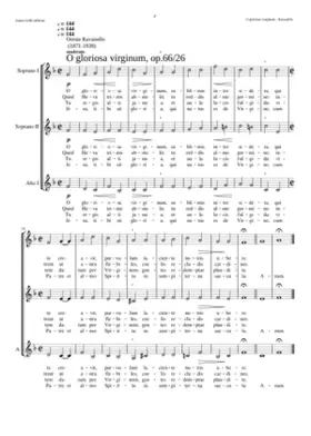 O gloriosa virginum op.66/26