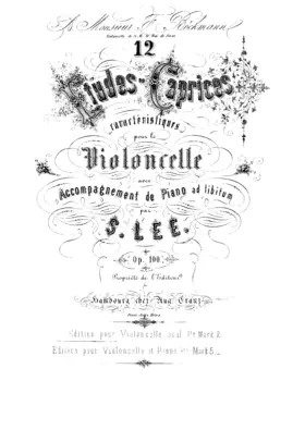 12 Études-Caprices caractéristiques pour Violoncelle avec accompagnement de Piano ad libitum