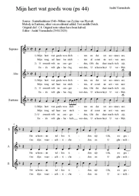 Mijn hert wat goeds wou