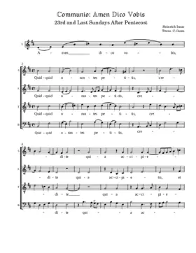 Amen dico vobis quidquid orantes