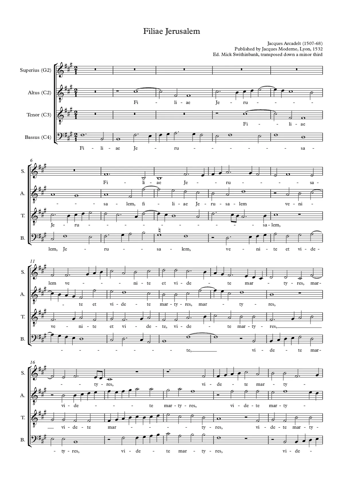 Filiae Jerusalem - Page 1