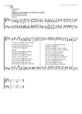 There is no name so sweet on earth