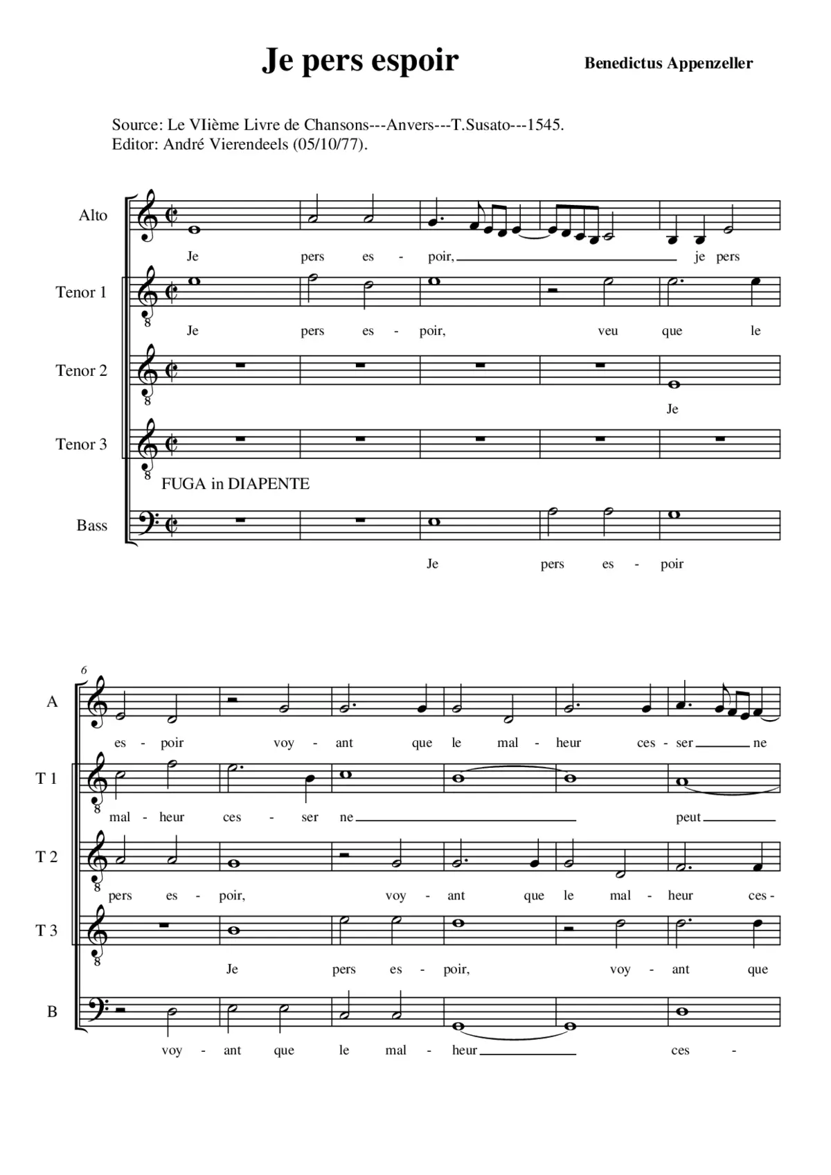 Je pers espoir - Page 1