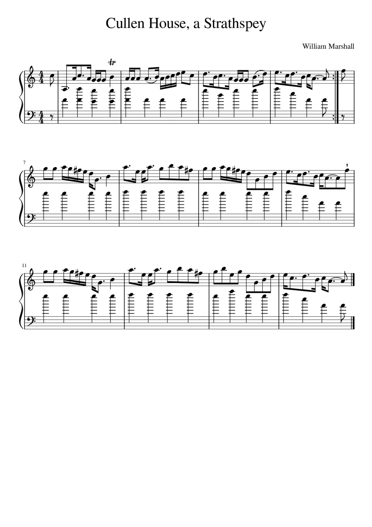 Cullen House a Strathspey - Page 1