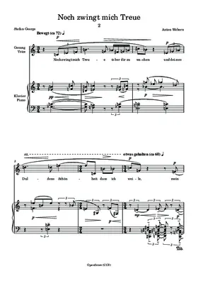 Noch zwingt mich Treue