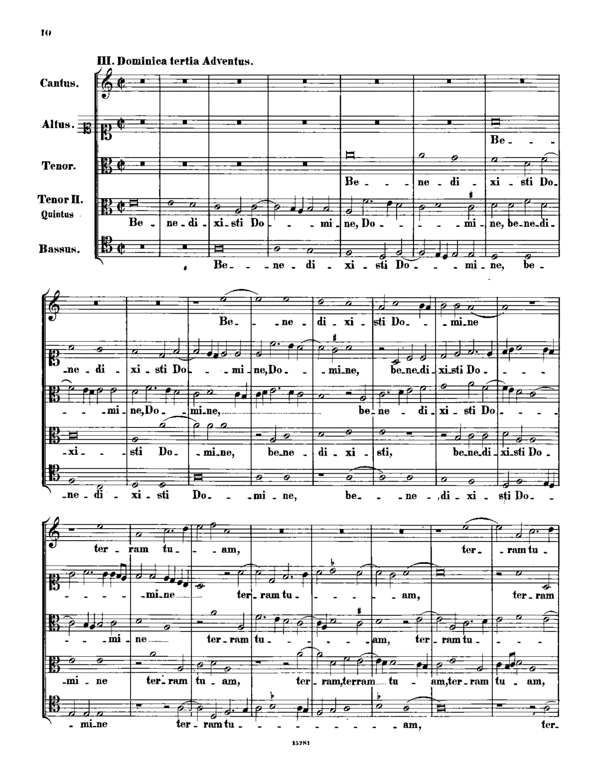 Benedixisti Domine - Page 1