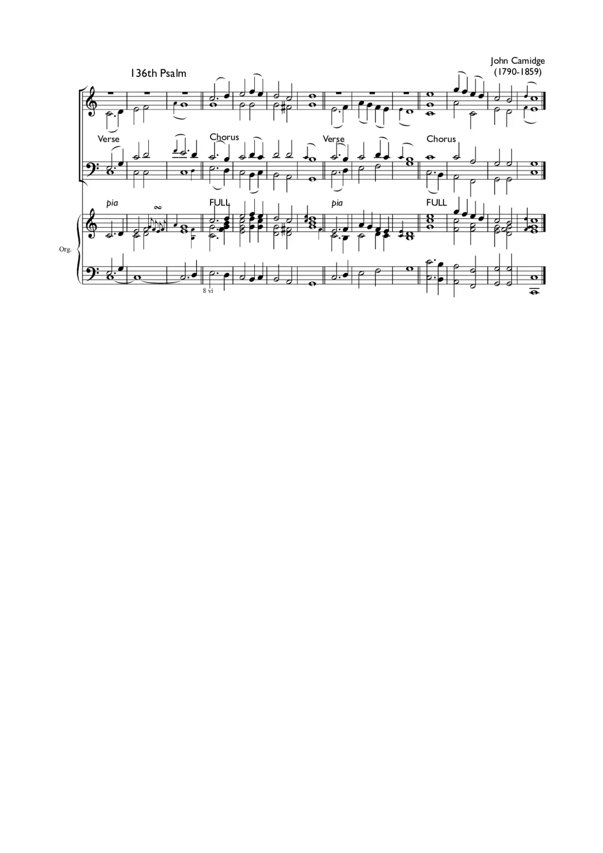 Double chant in C major III - Page 1