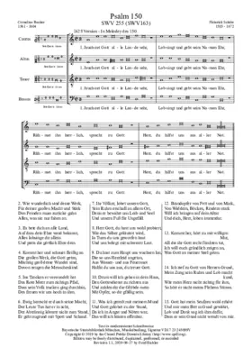 Jauchzet Gott, all Lande sehr, SWV 163