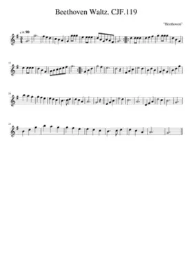 Beethoven Waltz. CJF.119