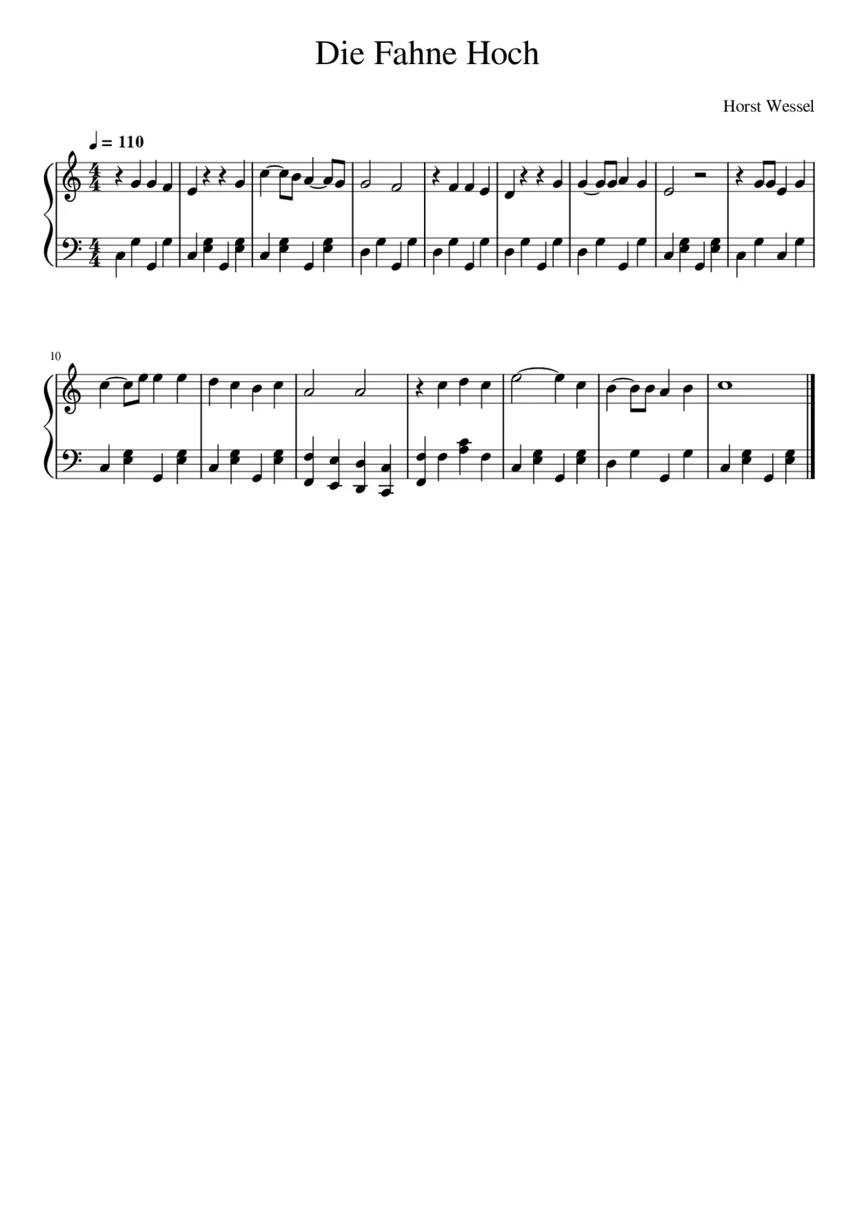 Die Fahne Hoch - Page 1