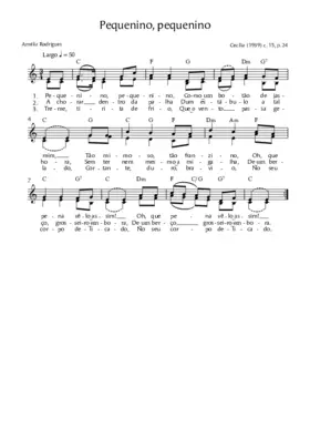 Pequenino, pequenino