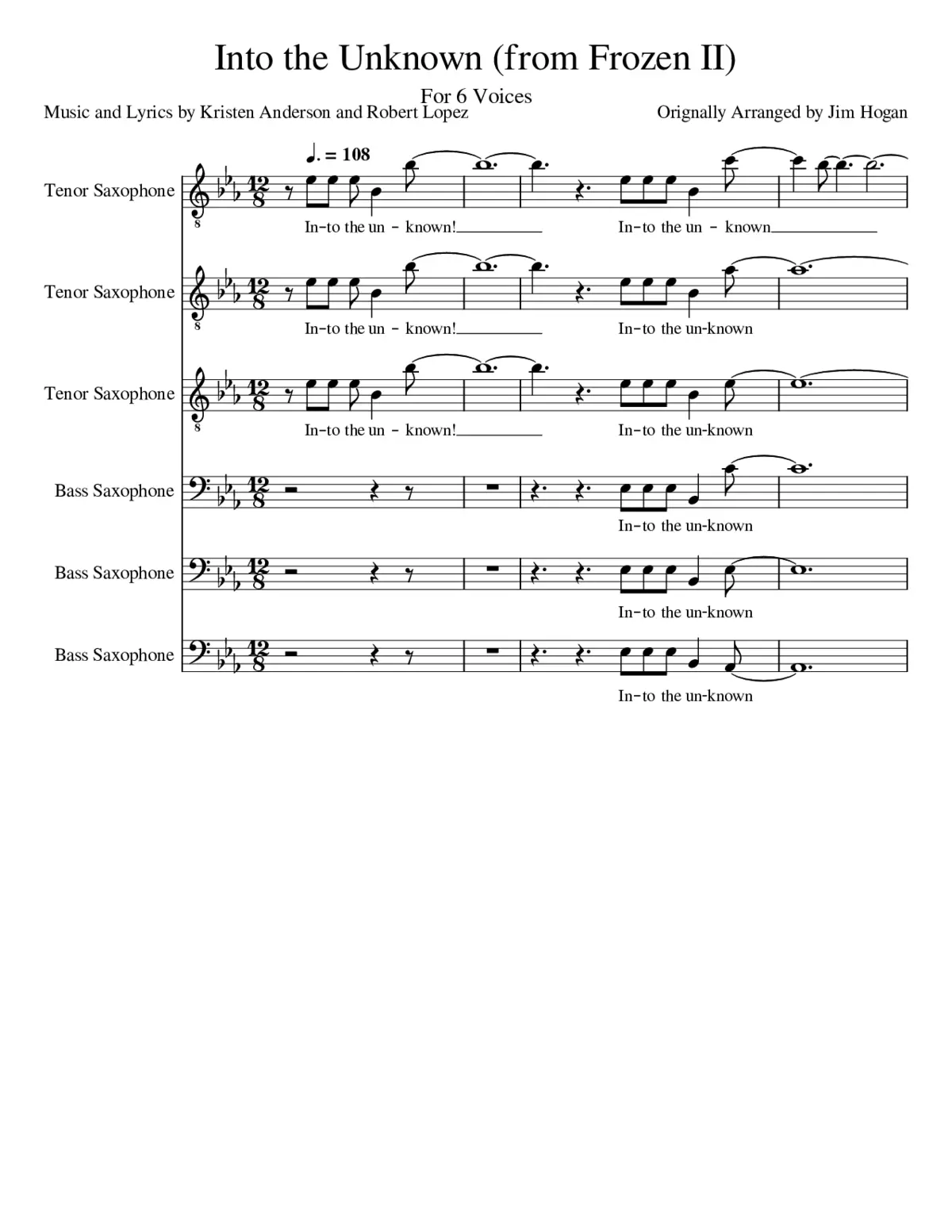 Into the Unknown (From Frozen 2) - Page 1