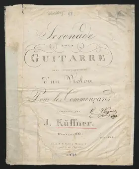 Serenade pour Guitarre avec accompagnement d'un Violon