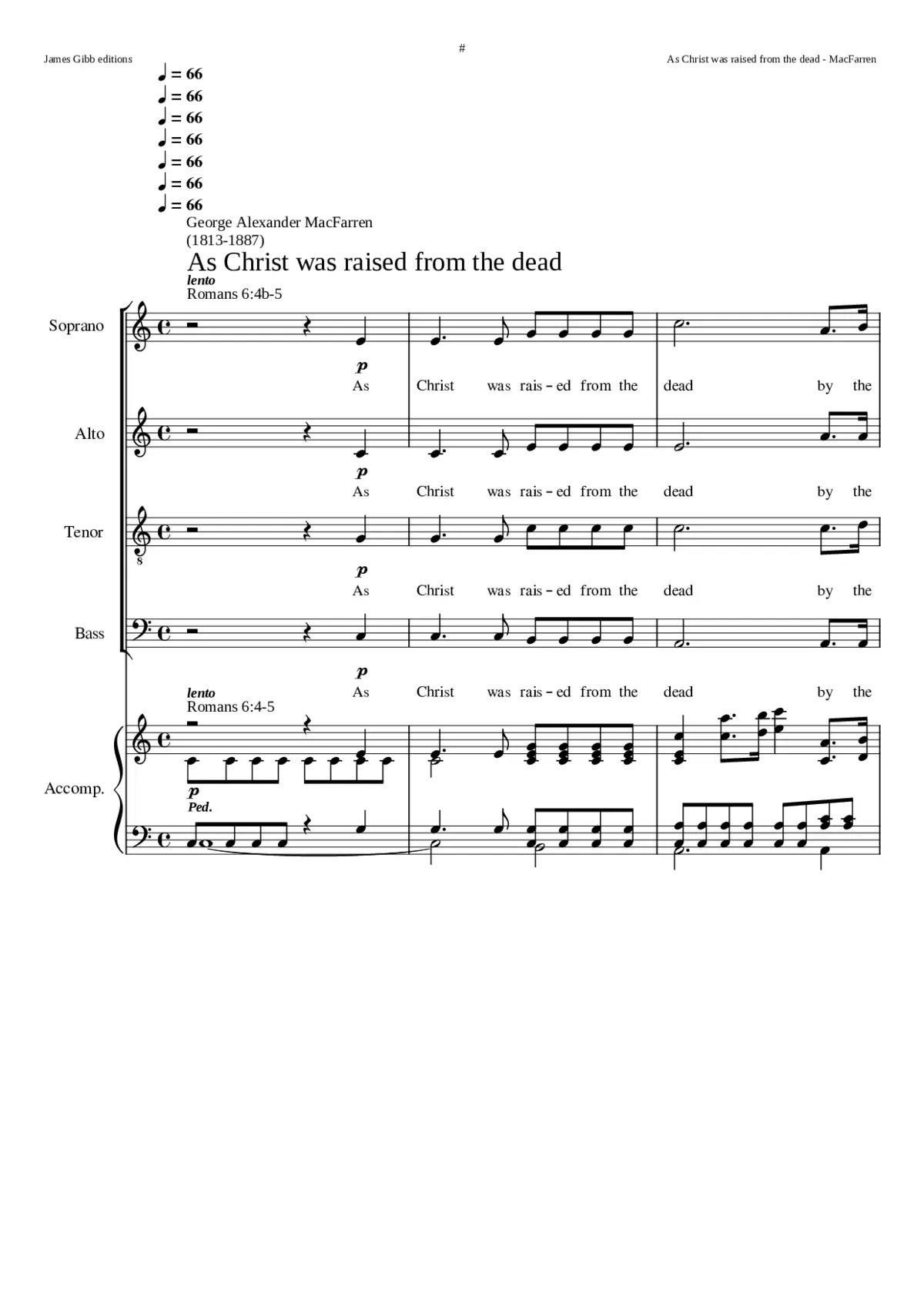 As Christ was raised from the dead - Page 1