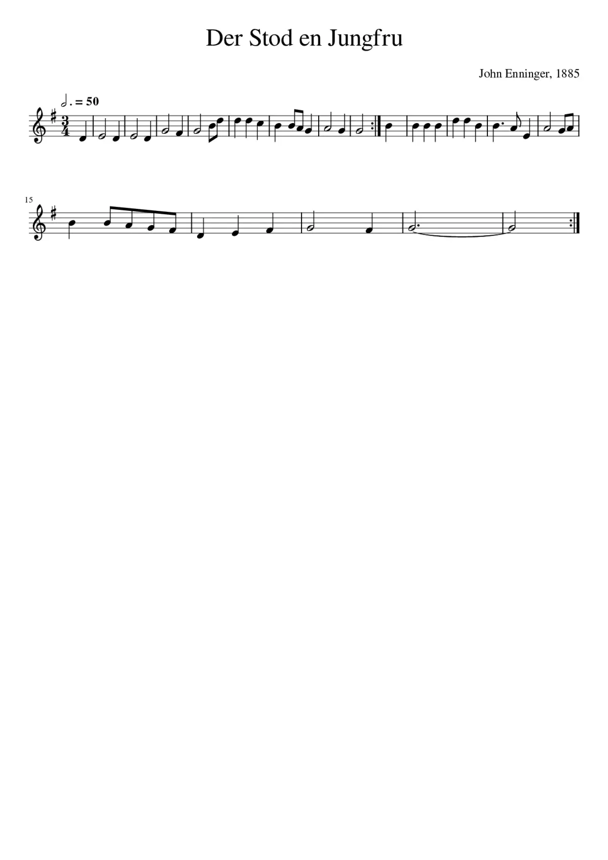 Der Stod en Jungfru - Page 1