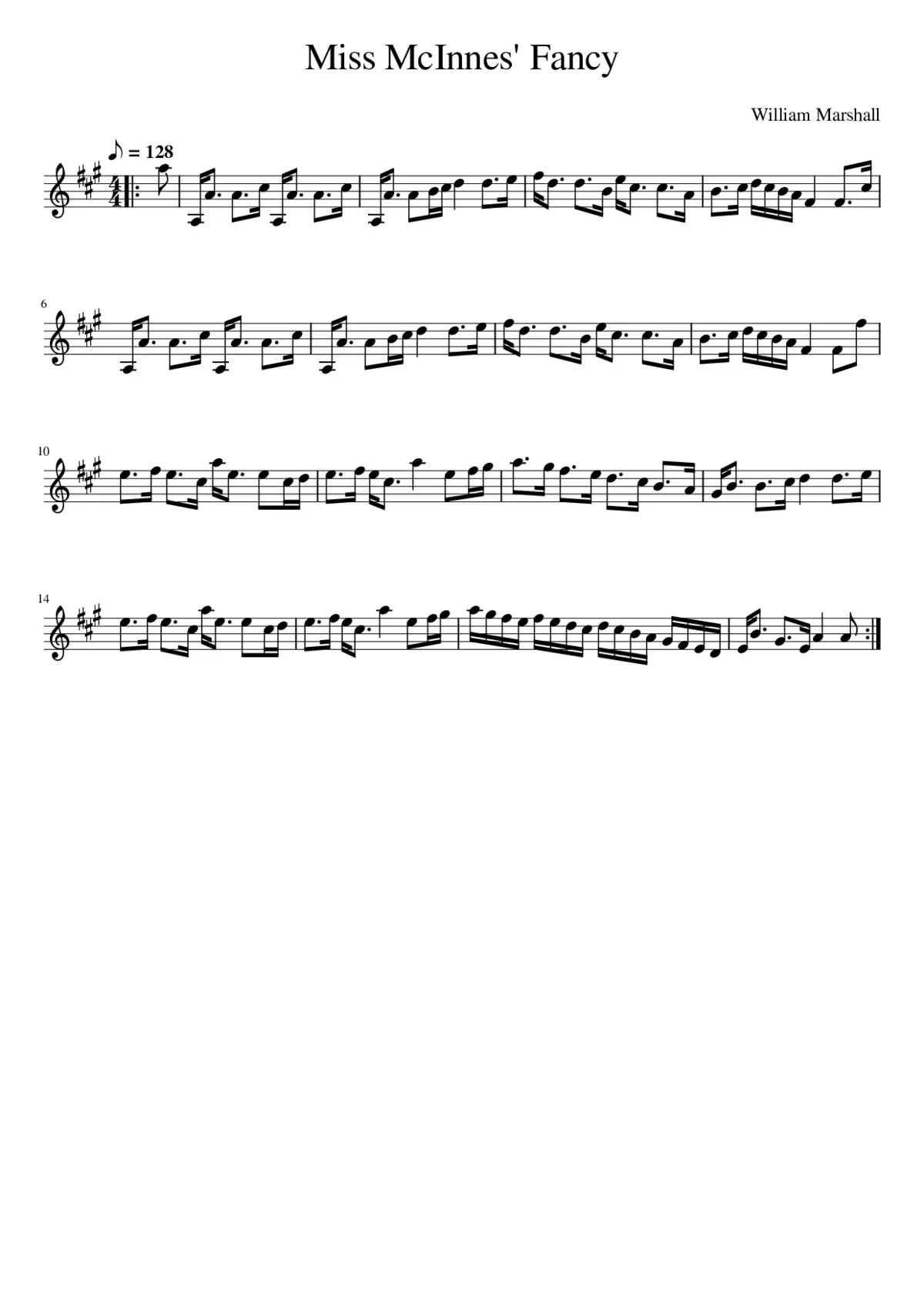 Miss McInnes' Fancy - Page 1