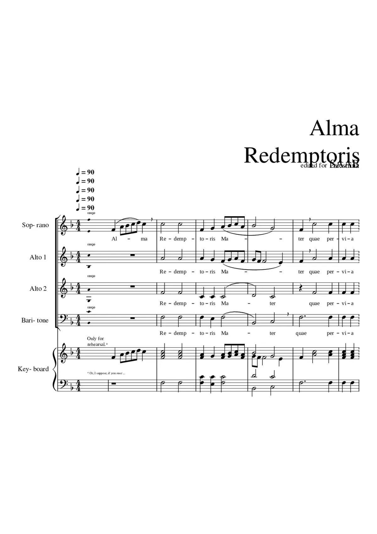 Alma redemptoris Mater - Page 1
