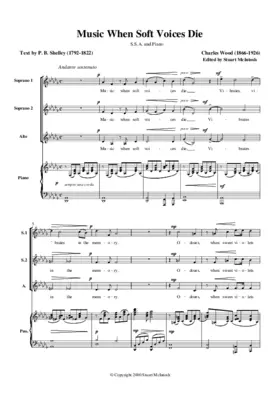Music, when soft voices die