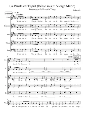 La Parole et l'Esprit BeÌnie sois tu Vierge Marie