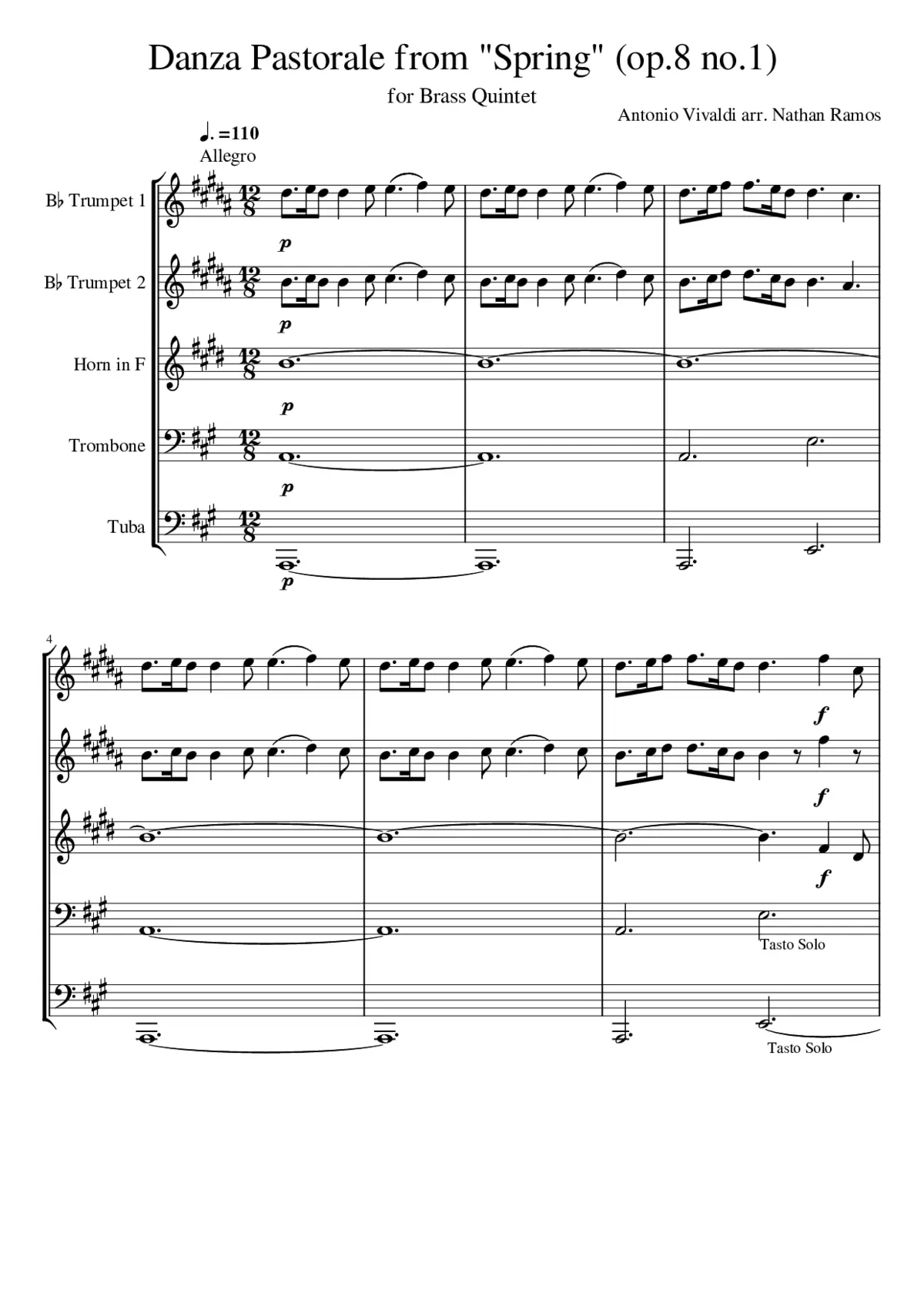 VivaldaViolinConcertoforBrassQuintet - Page 1