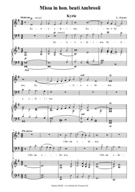 Missa Ambrosii ad 2 voces inaequales