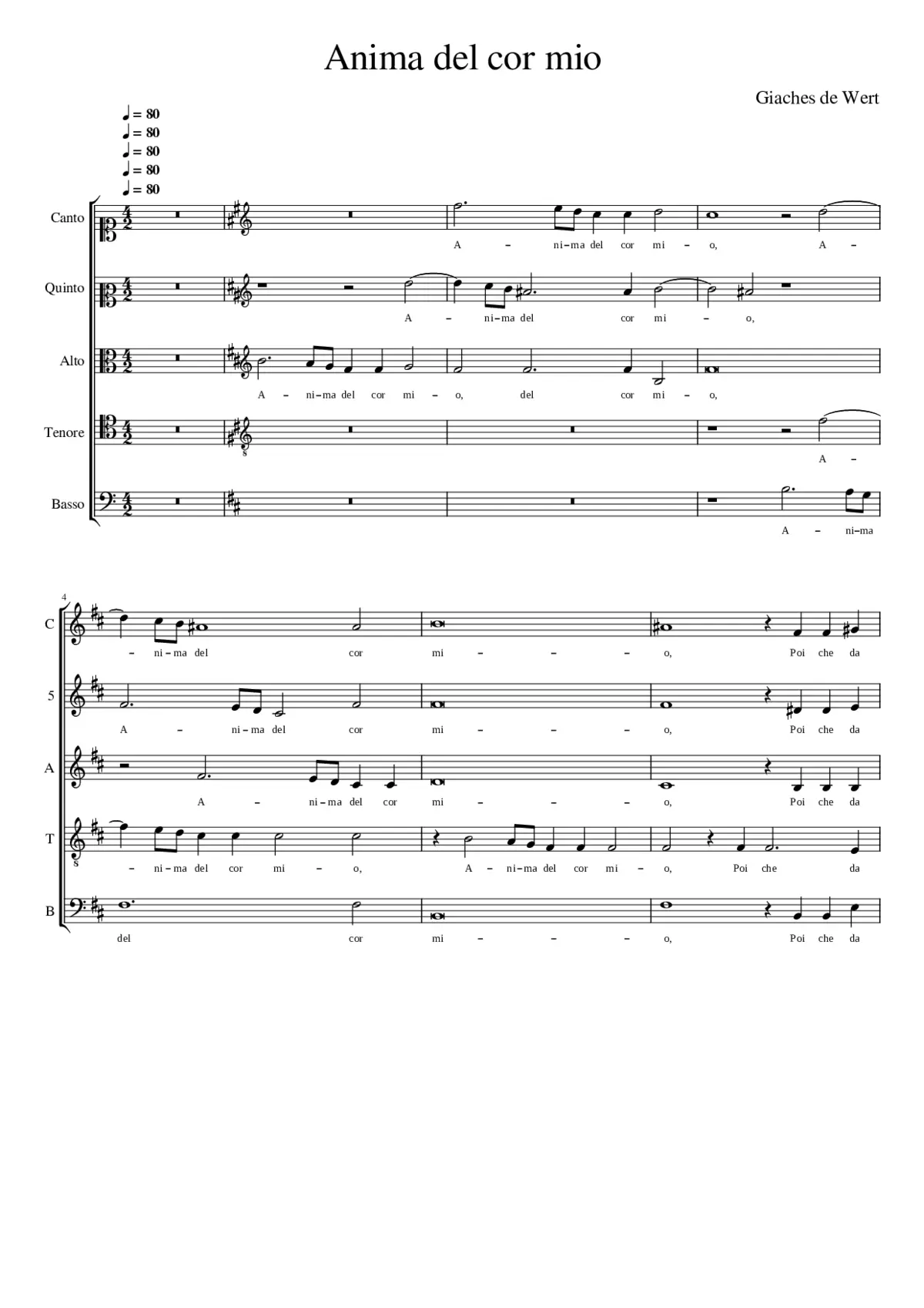 Anima del cor mio - Page 1