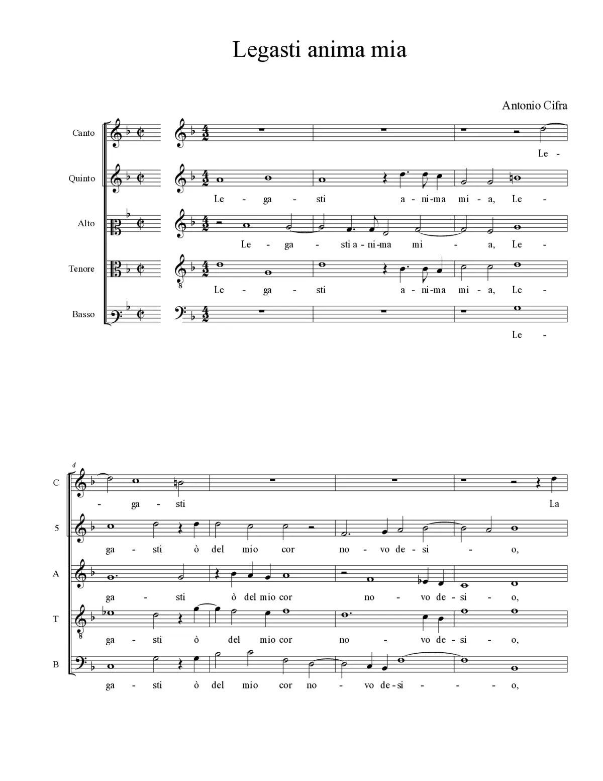 Legasti anima mia - Page 1