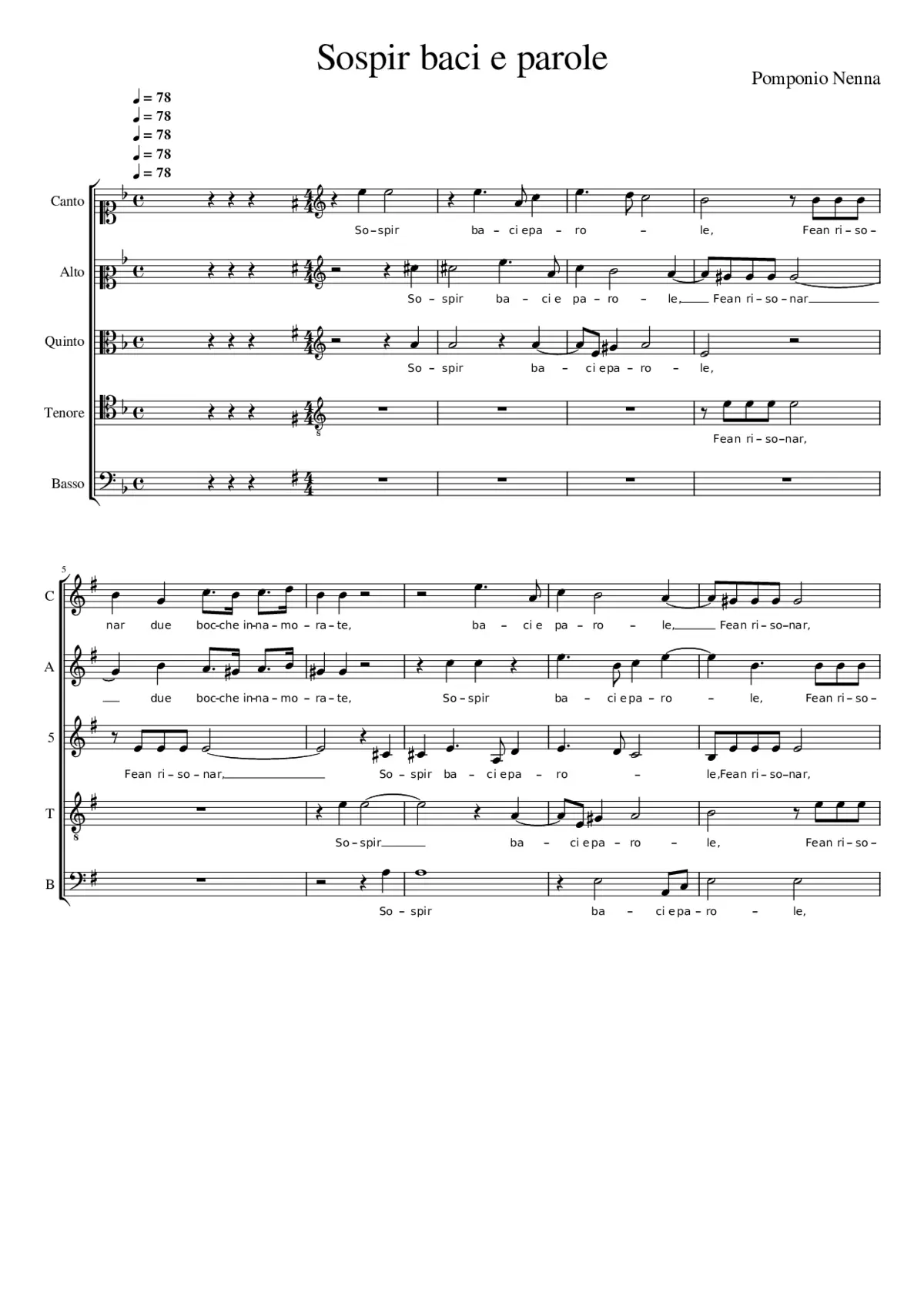 Sospir baci e parole - Page 1