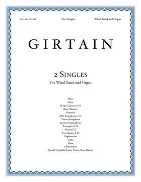 2 Singles for Organ and Wind Band (Sumergido y Hacia la luz)