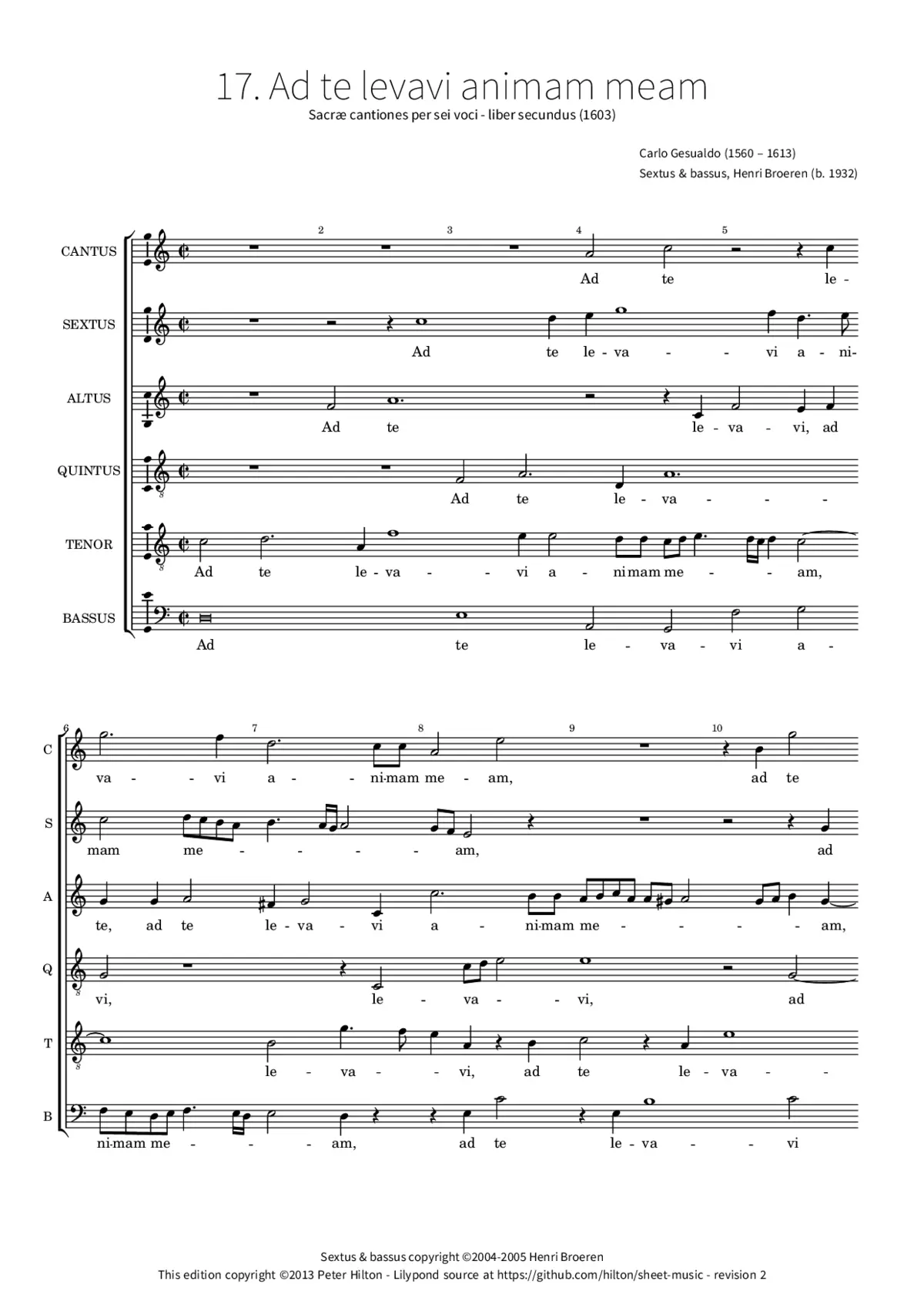 Ad te levavi animam meam - Page 1