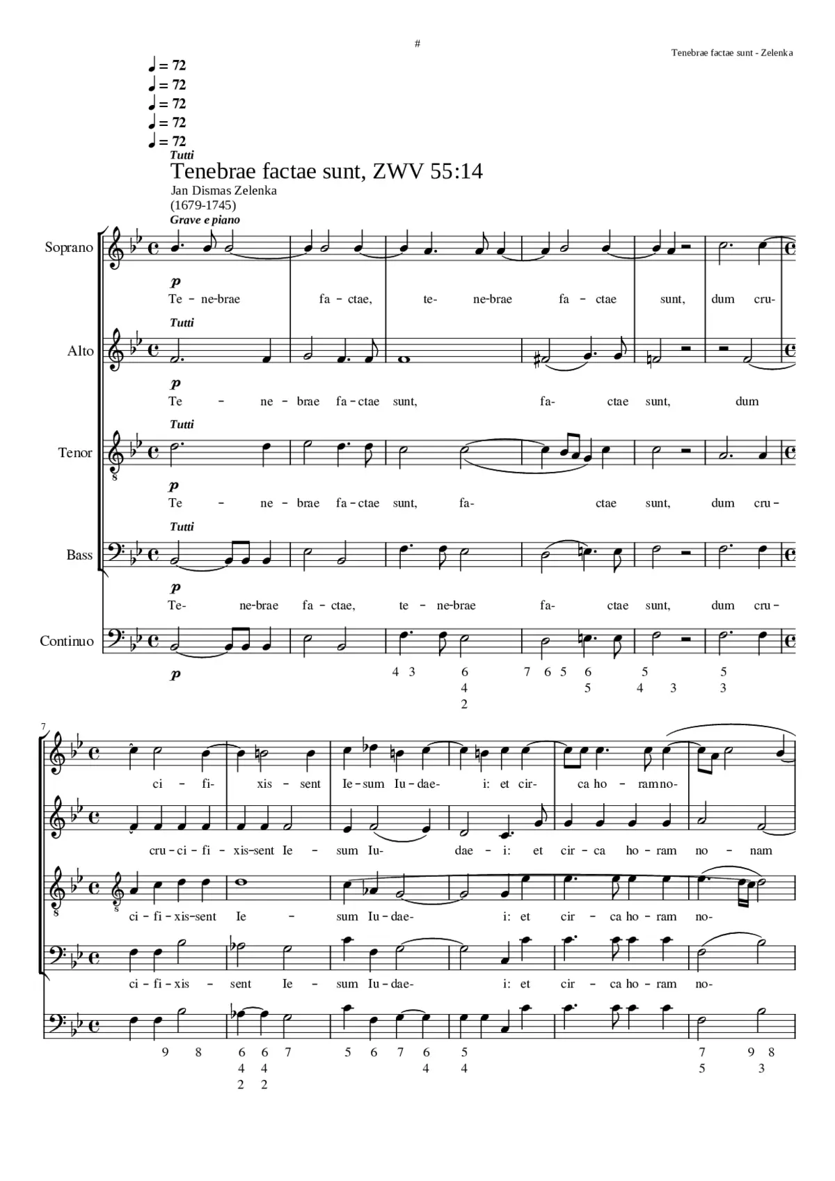 Tenebrae factae sunt ZWV 55:14 - Page 1