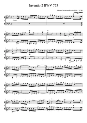 Invention in C minor BWV 773