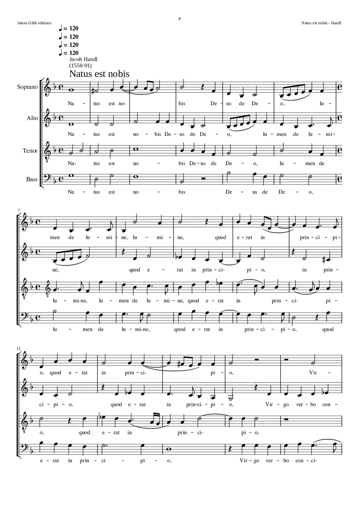 Natus est nobis - Page 1