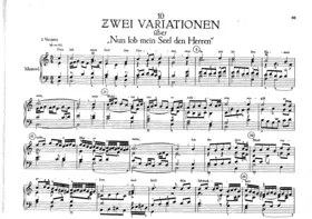 Variationen über 'Nun Lob mein Seel den Herrn'