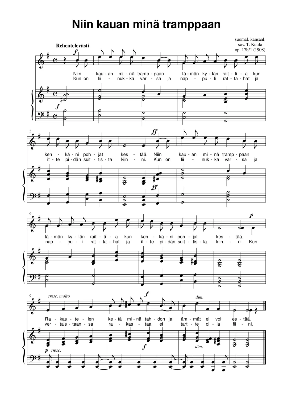 12 South Ostrobothnian Folk Songs - Page 1