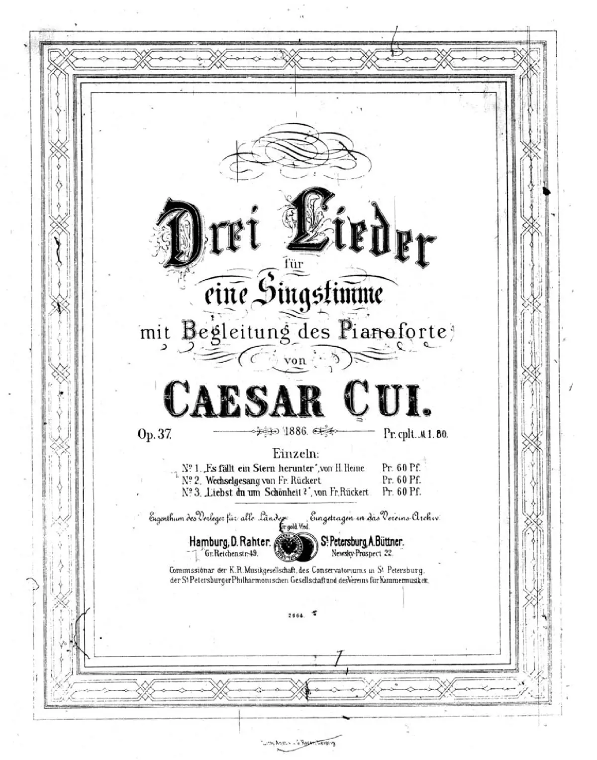 3 Lieder - Page 1