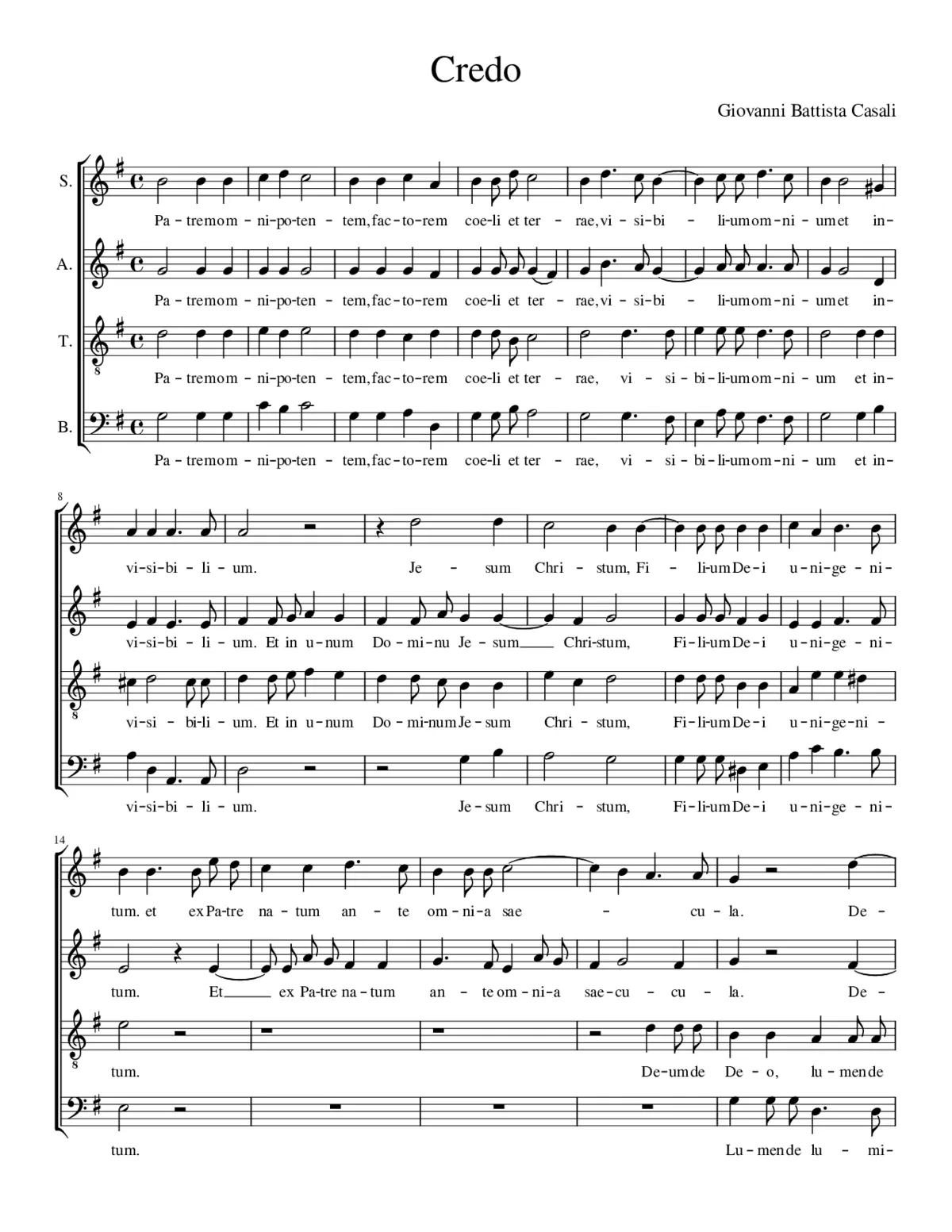 Missa in G major - Page 1