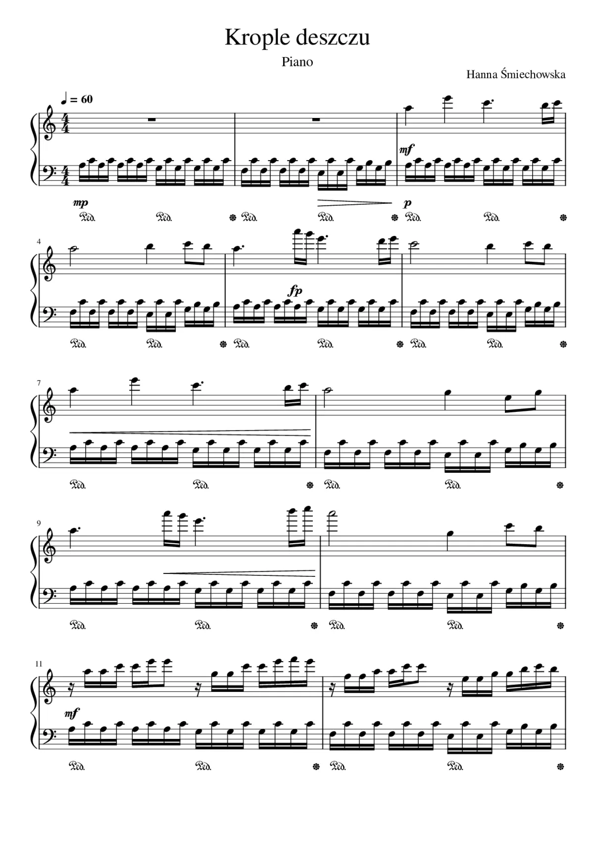 Krople deszczu (rain drops) - Page 1