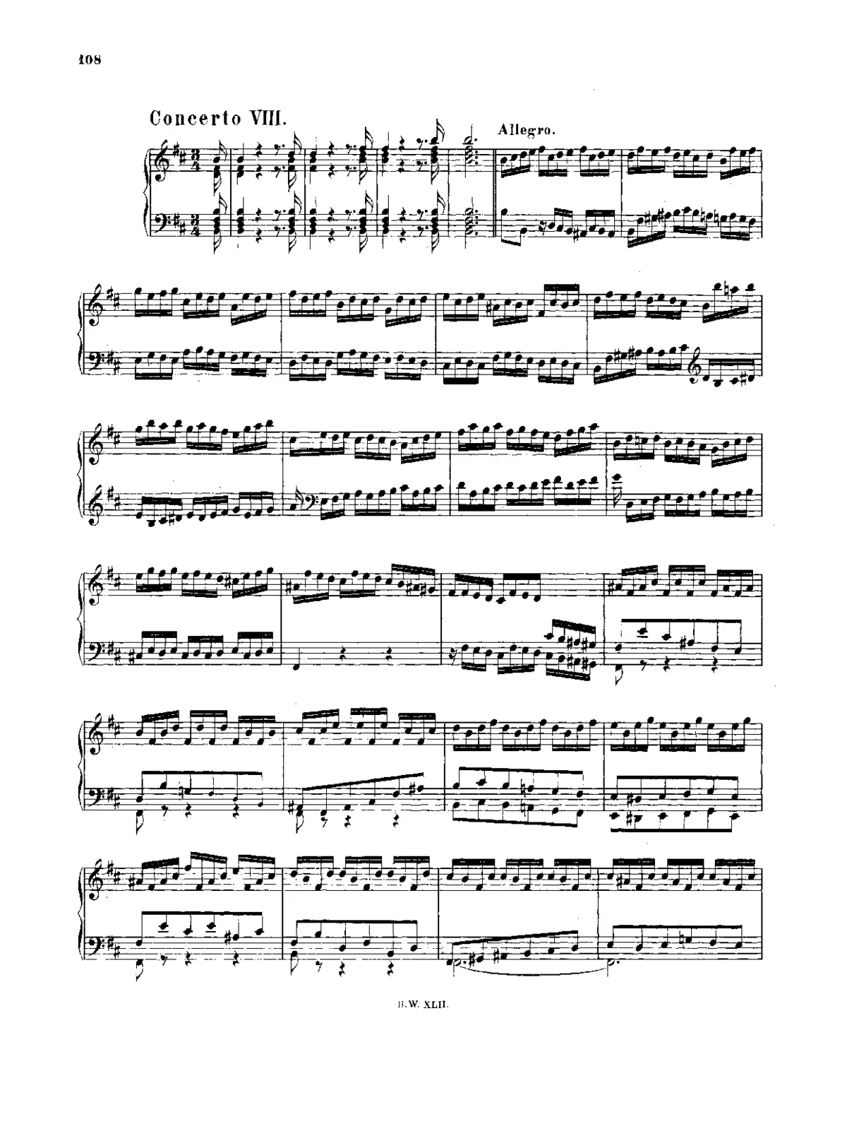 Keyboard Concerto in B minor - Page 1